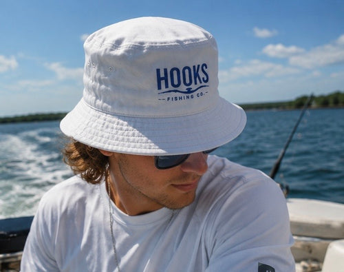 HOOKS Fishing Co. Embroidered Bucket Hat | Fishing & Outdoor Lifestyle